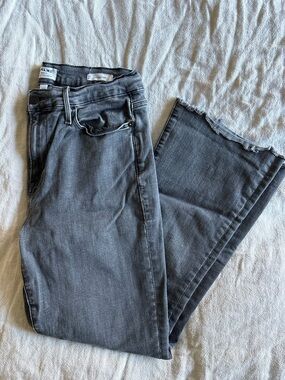 Frame Denim Le High Flare Charcoal Grey